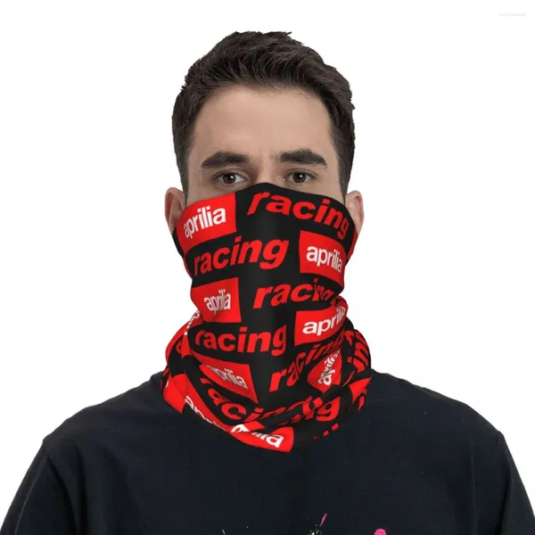 Schals 2024 Aprilia Rennmotorsportmotor Bandana Merch Halsabdeckung Gedrucktes Maske Schal Mehrzweck Kopfbedeckung für Angeln Winddicht