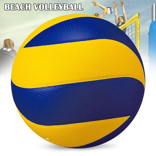 Volleyball Größe 5 Beach Volleyball Soft PU Leder Outdoor Outdien Offizielles Ballpool Match Training für Beach Gamedia.22 cm