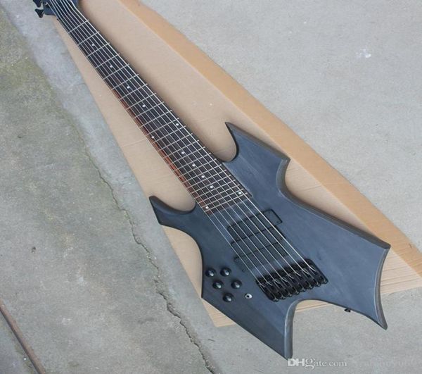 Black Frosted 8 Bass E -Gitarrenschnur mit Pickup 3 Black Hardware Rosewood Scale Customized Service8086293