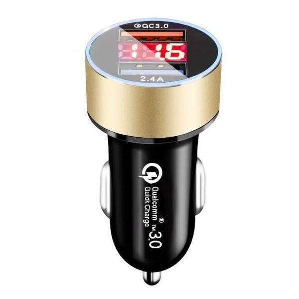 2024 20W USB CAR Charger Quick Charge 3.0 Type C PD Fast Charger для iPhone 13 Samsung S22 планшет QC3.0 Двойной USB -адаптер USB -заряд