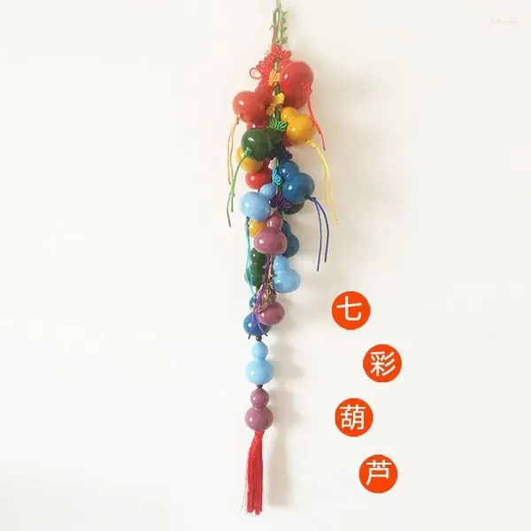 Dekorative Figuren 1PC Chinesischer Stil Kreatives charakteristisches korbuskürbis Anhänger Kinder Spielzeug Festival Geschenke Rattan Hanging Ornament