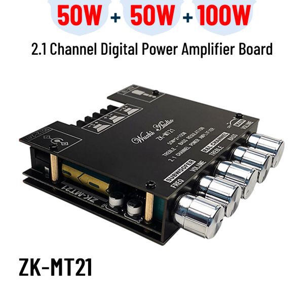 Amplificatori ZKMT21 Bluetooth 5.0 Amplificatore di alimentazione Subwoofer Digital Power Audio Audio Stereo AMP Modulo per home theater