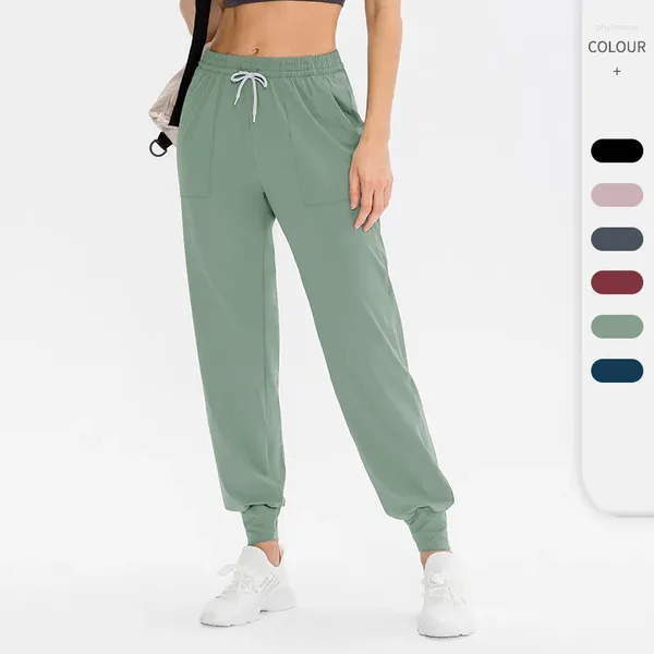 Aktif Pantolon Kadın Katı Sweatpants Yoga Taytlar Egzersiz Aktif Giyim Hızlı Kurutma Fitness Taytlar Spor Boş Zaman Pantolonları Kadın Track