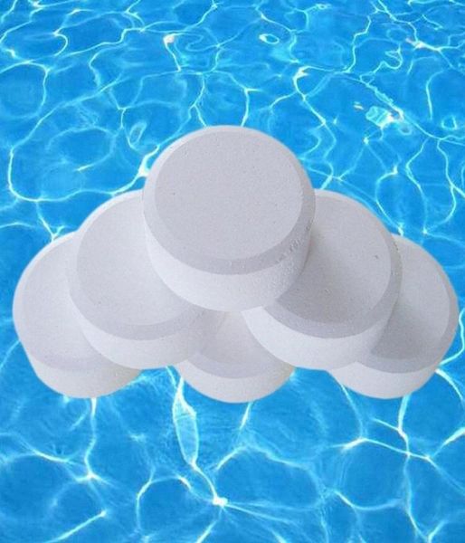 50pcs Schwimmbadzubehör Wasser Sterilisator Instant Desinfektion Chlortabletten für Pools Multifunktions -Toilettenreiniger SDSZ2481803