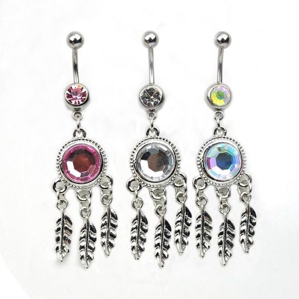 D0541 Dream Catcher Mix Farbe Bauch Navelknopf Ring01232675521