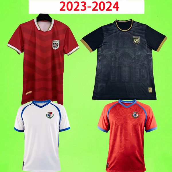 2023 2024 2025 Panama Futbol Formaları Eric Davis Alberto Quintero 23 24 25 Ev Kırmızı Uzak Beyaz Milli Takım Üniformaları Erkek Futbol Gömlek Kırmızı Siyah Beyaz