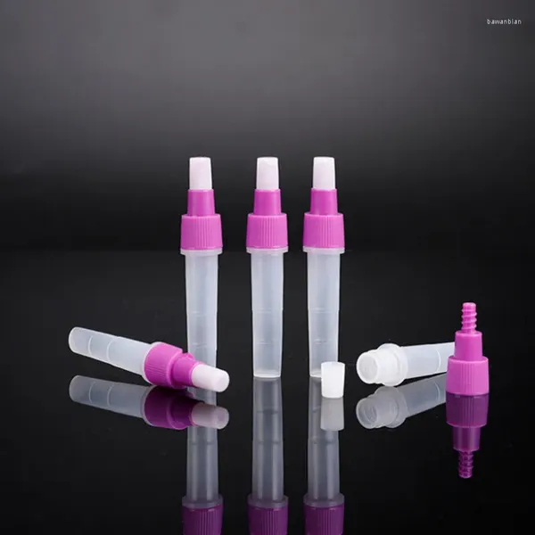 Bottiglie di stoccaggio 10pcs 3 ml 5 ml di test in plastica usa e getta Bottiglia per droverper per il campione di chimica di laboratorio scolastico per uffici campione