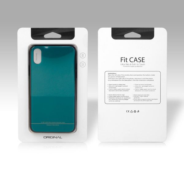 100 pezzi Packaging di design intero logo per iPhone X Case Packaging Box con confezionamento PVC Packaging Box per iPhone Cases7535854