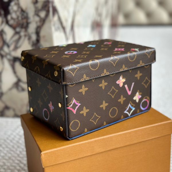 24SS Luxury Designer Cosmetic Bags сумки для сумки классическая цветочная распечатка сумочка для поперечных женских сумочек с оригинальным пакетом для пакета пауч