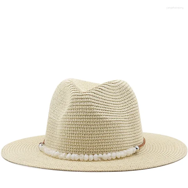 Boinas simples vintage vintage panamá chapéu de palha fedora masculina mulher mulher praia britânica estilo chapau jazz trilby bon sombro sombro