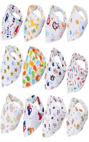 Baby Lätzchen Baumwolldreieck Speichel Handtücher Cartoon Dribble Lätzchen Neugeborene Bandana Burp -Tücher Unisex Fütterungstoff Baby Geschenke 42 Design7678452