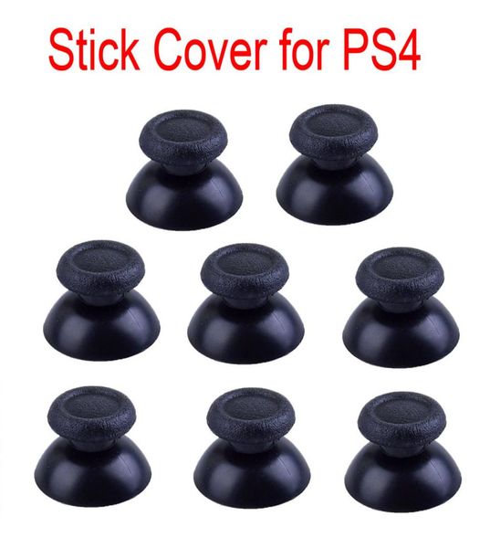 Analógico Joystick Thumbstick Poldes de tampa de tampa de cogumelo de cogumelos Rocker Grip Grip para PS4 PlayStation 4 Controlador Black DHL FedEx EMS F4130479