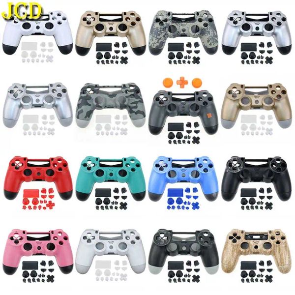 Fälle JCD 1Set Full Plastic Hard Shell + Knöpfe Mod Kit für JDM001 JDM011 für PS4 Controller Housing Deckhülle