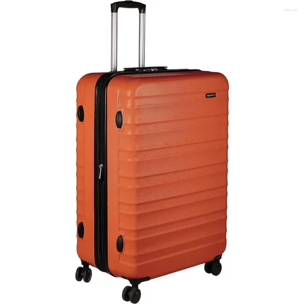 A mala continua com a bagagem com rodas de 28 polegadas de orangea de 28 polegadas