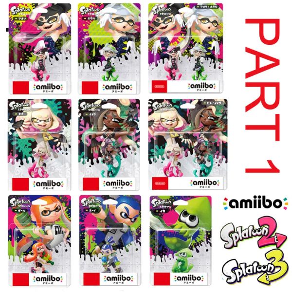 Accessori Nintendo Switch Amiibo Splatoon 2 Figura NFC Inkling Boy Girl Squid Calie Marie Pearl Marina Parte 1