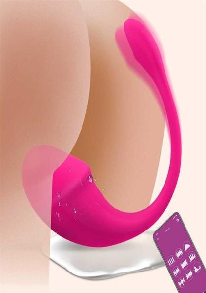 Секс -игрушечные игрушки игрушки женщина Bluetooth Bullet Вибратор беспроводной приложение пульт дистанционного управления вибрационными трусиками пара вагинальный массаж Ball2033067308
