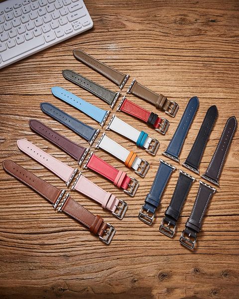 Apple Watch Bands Serisi için Deri Kayış 1 2 3 4 5 Iwatch kayış 42mm 38mm 40mm 44mm9482982