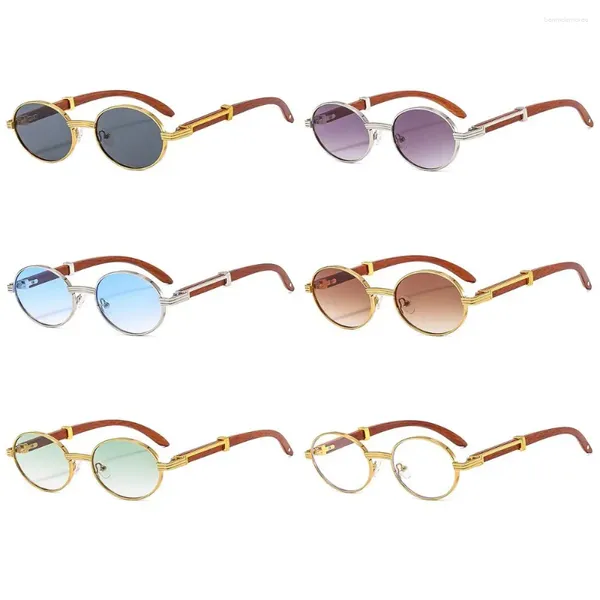 Sonnenbrille kleiner Rahmen Vintage runde Mode Luxus trendige ovale Sonnenbrille Klassische Punk für Frauen Männer