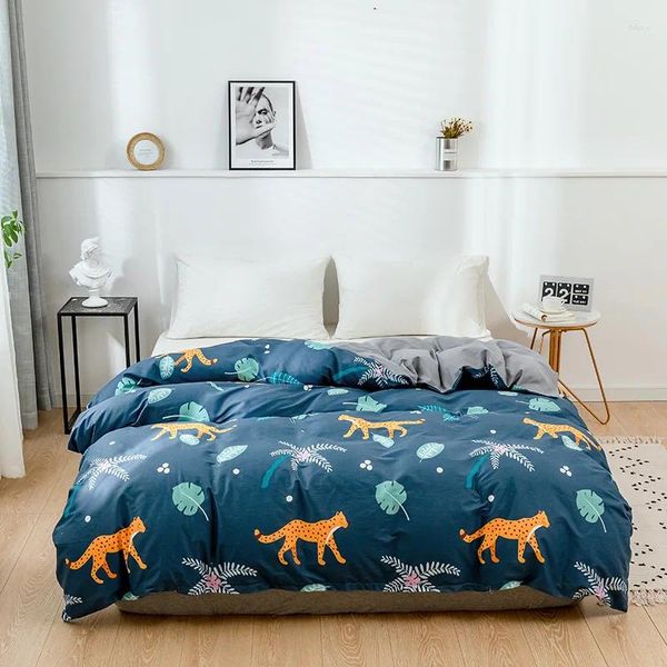 Bettwäsche -Sets Bettwäsche Baumwoll -Set verschiedene Stile Tröster Nordic Cover Duvet Quilt Pillow Case Home Textile