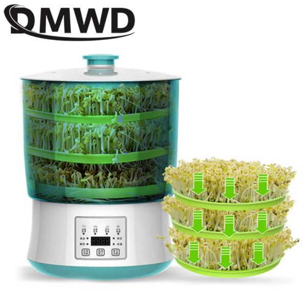 Fabricantes de inteligência elétrica Sprouts Maker Iogurte Machine natto arroz vinho verde semente de vegetais de vegetais balde 2/3 camadas