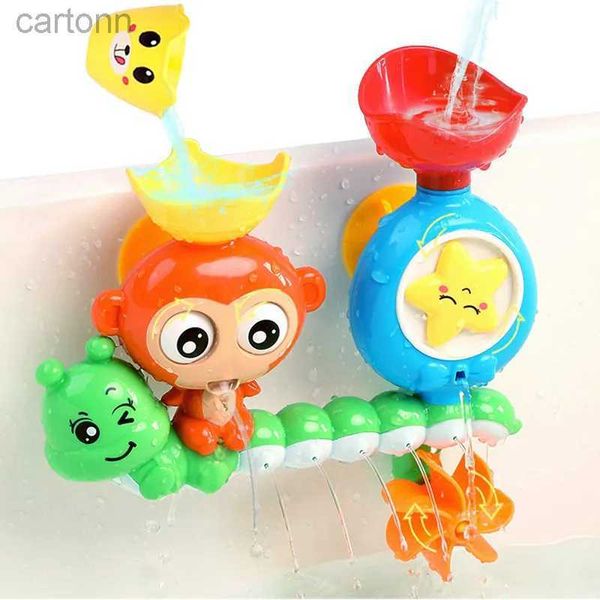 Toys da bagno Baby Baby Bath Wall Wall Sunction Talball Games Games per bambini Monkey Caterpilla Bath Docho doccia per bambini Gift di compleanno 240413