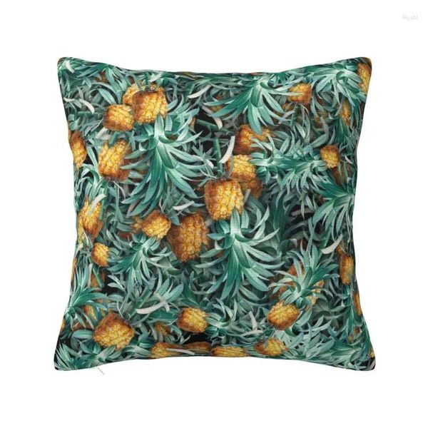 Cuscino frutti tropicali motivi ananas copertura di stampa quadrata 3d custodia per pavimenti quadrati per auto cool cuscino