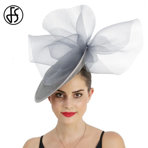 FS -Faszinatoren Horse Racing Festival Hüte für Frauen Pillbox Cap Hochzeitskirche Millinery Ladies Cocktail Tee Party Kleid Fedoras 240412