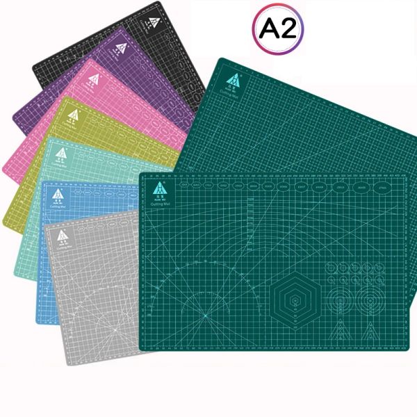 Lieferungen 60*45 cm A2 Schneidebrett Cameo Matte Grid Line Selfhealing Board Craft Card Multicolorord Desktop Schneidkissen Cricut Cricut