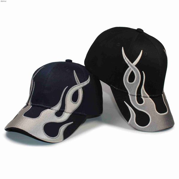 Ball Caps 2023 Cap da baseball Flame Hat Hat BAP NERO E NAVAGLIO RACCODABILE BASBALLE PER UOMINO E DONNELL240403L240413