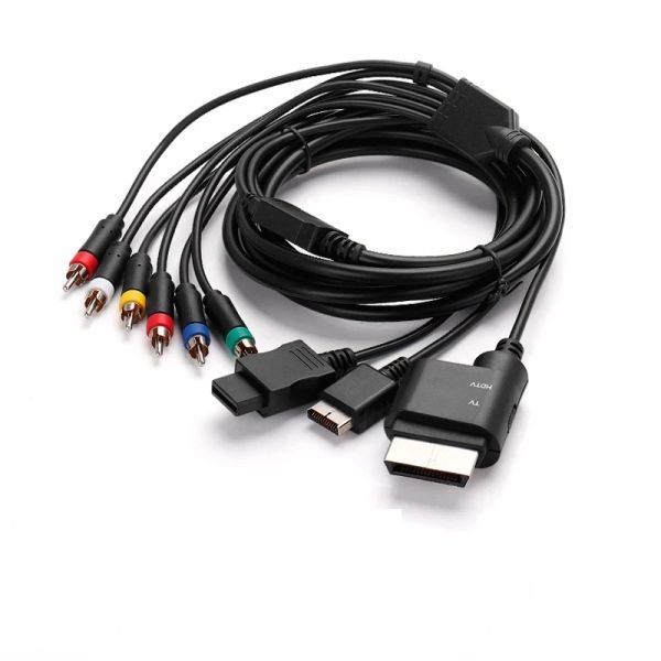 Cavi 3 in 1 Componente AV Cavo per PS2/3 per Wii per Xbox360 per Wii U Black