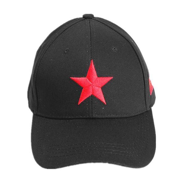 Designers de moda Caps de alta qualidade Red Five Star nacional bandeira nacional bordada chapéu de beisebol mass e feminino ao ar livre PE6296245
