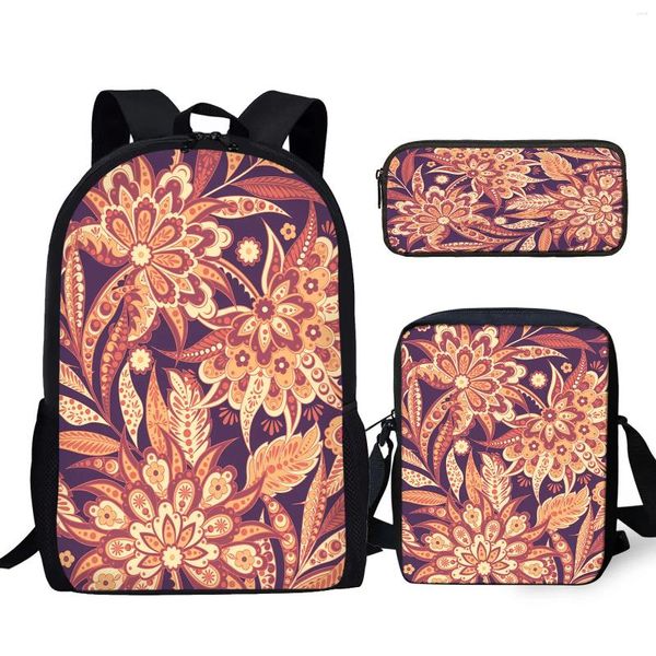 Backpack Yikeluo Fantasy Flower 3D Impressão