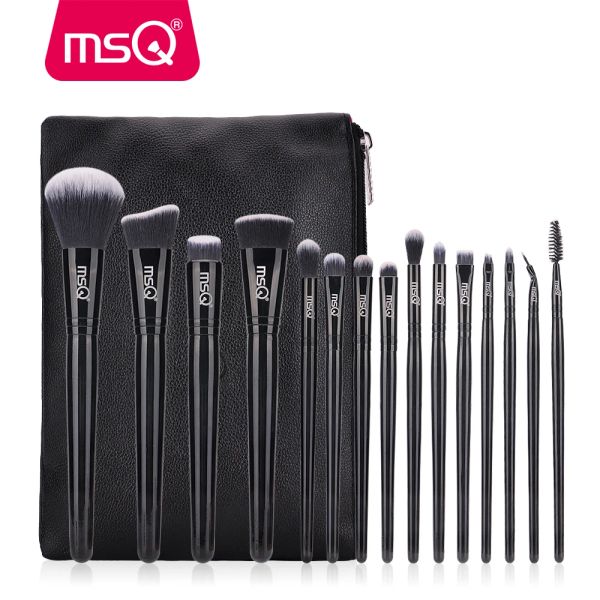 Shadow Msq 15pcs pennelli per il trucco set pincel maquiagem nero classico polvere di base per ombretti per il trucco dei capelli sintetici