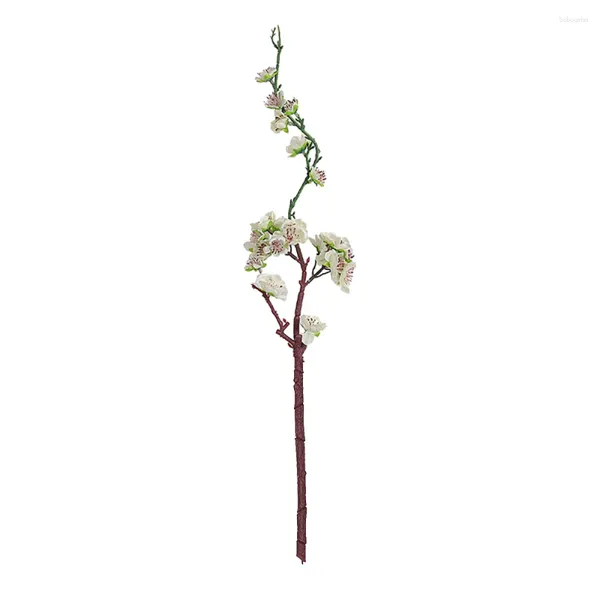 Fiori decorativi piante finte pesca fioritura albero artificiale rosso/bianco/giardino rosa adornare decorazione di matrimoni in seta di plastica resistente