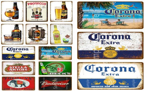 Segno di birra in Messico Segno di metallo Plaque Metal Vintage Pub Tin Sign Decor per Bar Club Man Grove Tin Plate Metal Beer Poster57701315