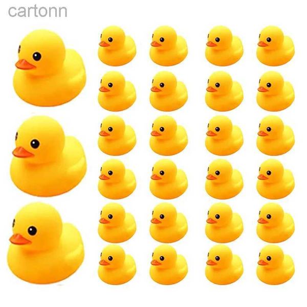 Bath Toys 15-120pcs 3,5/5cm Squaky Rubber Duckie Duckie Bath Bath Bathing Pool piscina Brinquedos de água para chuveiro para brinquedos para bebês 0 12 meses 240413