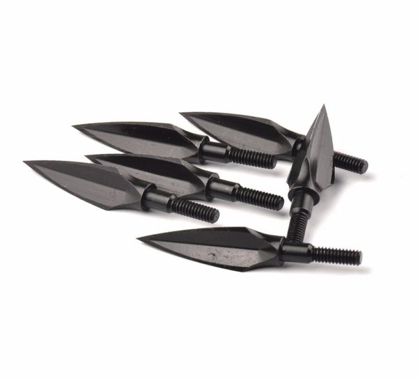 6pcs Broadhead Arrowhead Tipp Point 125 Getreidestahl für DIY -Bogen und Pfeilbogenschützen Schießen 7109118