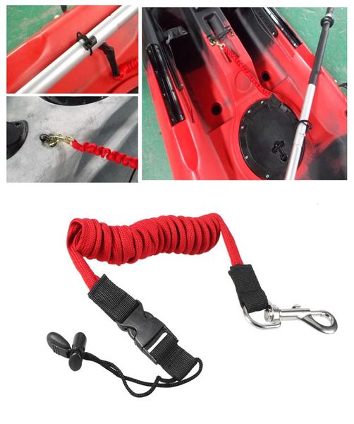 Elastic Kayak Canoe Paddel Leinen Surfbrett Surfbrett Surf -Leinen Seilsicherheit Leinen Ruderboote Lanyard Fischereisen Kajak Accessoires8057367