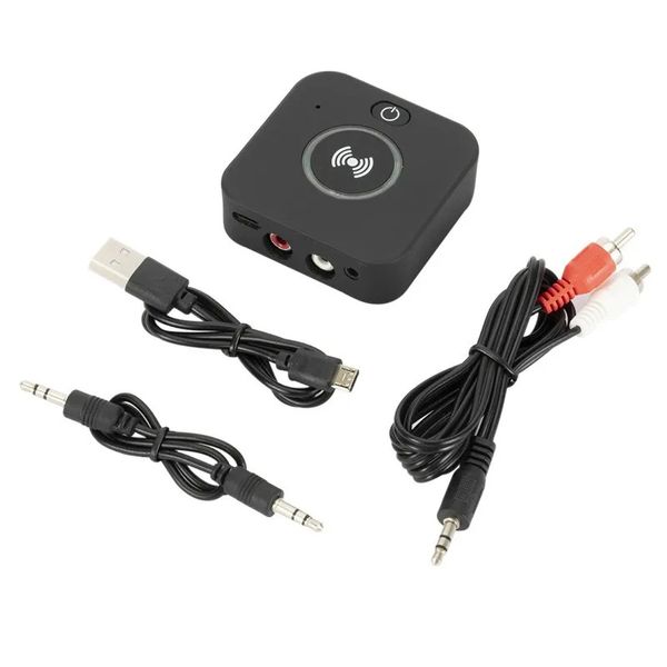 2024 Bluetooth-kompatibler 5.0 V5 Audio-Sender-Empfänger APTX HD LL LATELESS-Latenz-Wireless-Adapter RCA 3,5-mm-Aux-Buchse für TV-PC-Auto für