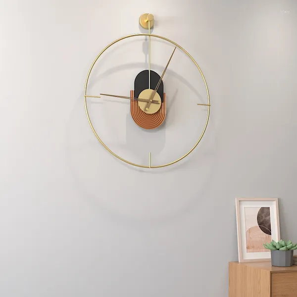 Orologi da parete bambini carini bambini senza orologio da bagno dorato in metallo grande orologio moderno relogio de parede decorazione per la casa