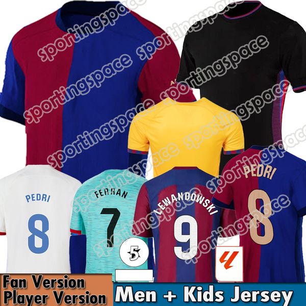 2023 2024 Barcelonas Football Shirt Kids Kit Fußballtrikot