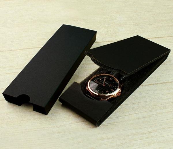 10pcslot novo moda simples design design dobrável watch paper caixas de fábrica de peso leve