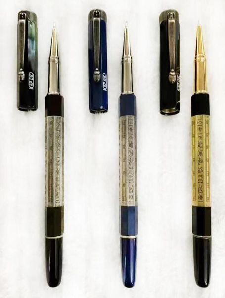 Yamalang Black White Gold Roller Luxury Pen egípcio Series da civilização antiga Bronze Metal Style Pens escolar papelaria 4973664