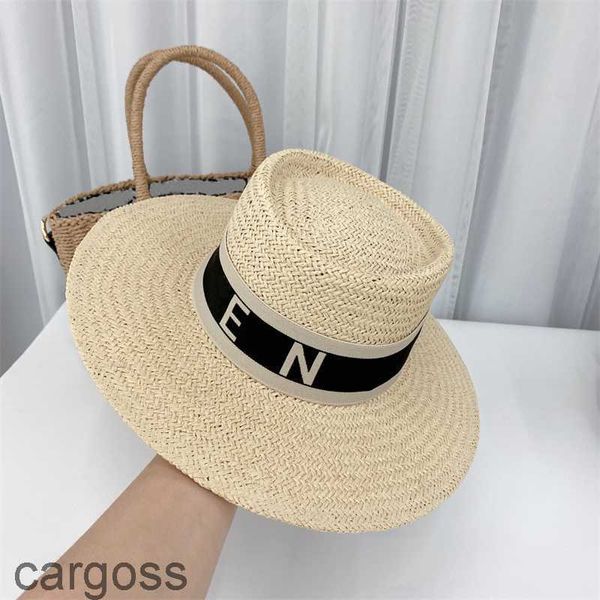 Tasarımcı Plaj Şapkaları Moda Hip Şapkası Kadınlar Yaz Çim Braid Lüks Erkek İçbükey Taç Kova Bob Tatil Sunhats Casquette Z26R