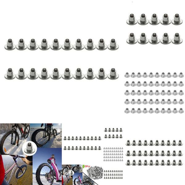 NEU 40 PCS Universal Auto Wheel Studs Winter Anti-Rutsch-Stollen Schneespikes Reifenstollen für LKWs Auto Motorradfahrradschuhdose