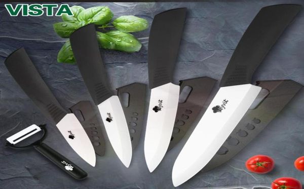 Seramik bıçaklar mutfak bıçakları 3 4 5 6 inç şef bıçak Cook Setpeeler Beyaz Zirkonya Blade Çok renkli tutucu yüksek kaliteli moda1841377