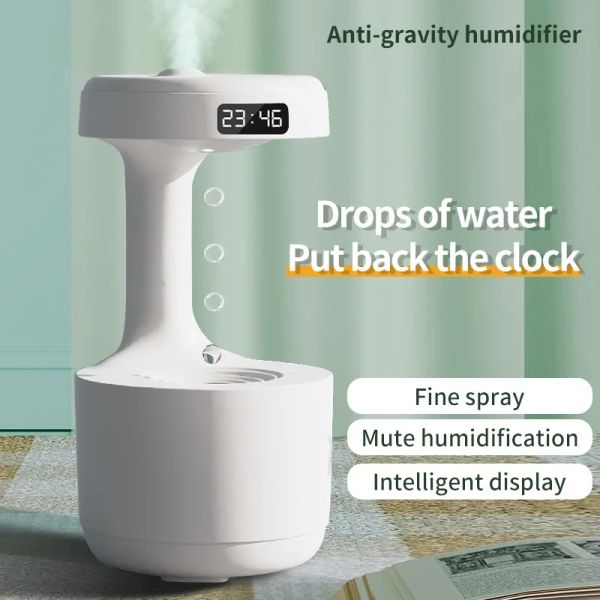 Umidificatori xiaomi goccia d'acqua aria umidificatore 800ml antigravità antigravità notturno leggera spruzzatore senza peso decorazioni creative regali