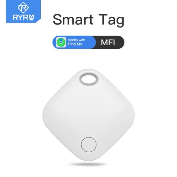 Trackers Ryra Mini Tracking Dispositivo di tracciamento TAGGIO AIR CHIAVE FIGLIO POSIZIONE POSSIBILE POSIZIONE Smart Tracker per Apple Trova il mio sistema di app iOS