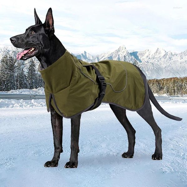 Abbigliamento per cani grandi vestiti invernali in pile calda Giacca da mantello grande giacca impermeabile labrador Labrador German Shepherd Husky Clothing