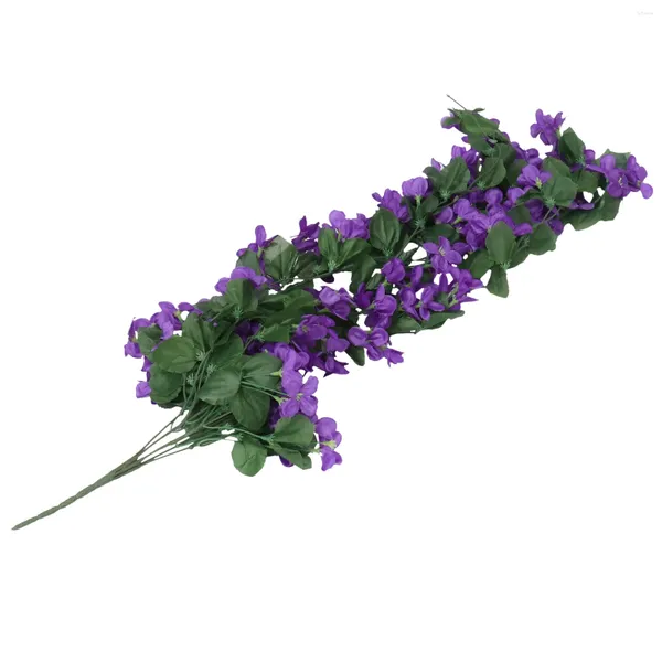 Flores decorativas 4 pétalas de seda plantas falsas de cerejeira decoração de casamento doméstica de flor de caça